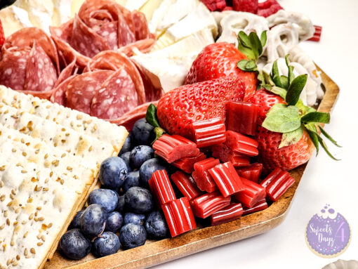 4th of July Charcuterie Board on White - Image 3