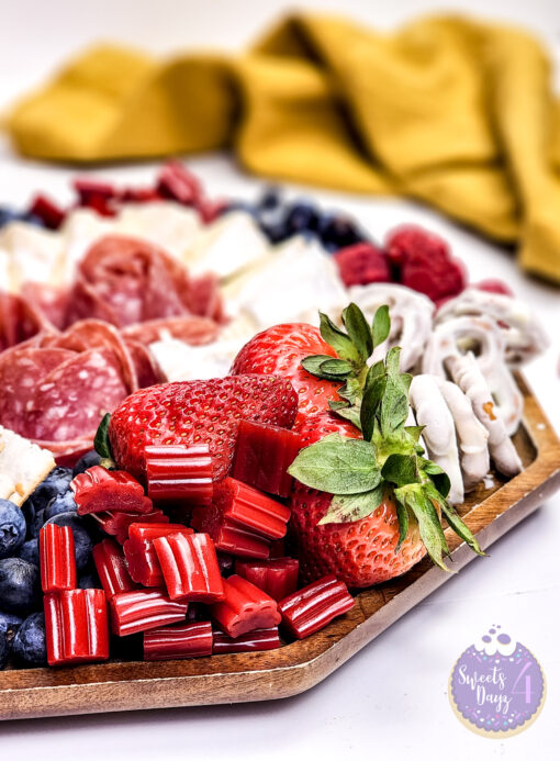 4th of July Charcuterie Board on White - Image 4
