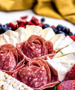 4th of July Charcuterie Board on White