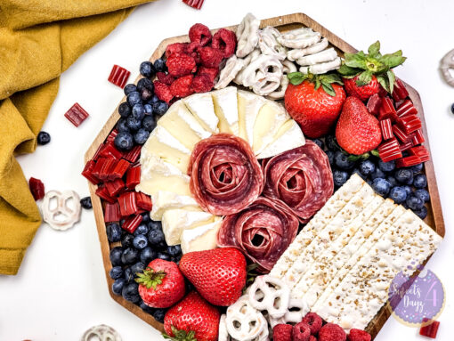 4th of July Charcuterie Board on White - Image 6
