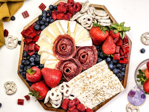 4th of July Charcuterie Board on White - Image 7
