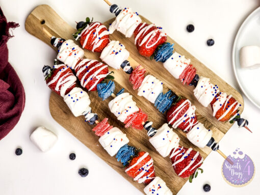 4th of July Dessert Skewers on White - Image 6