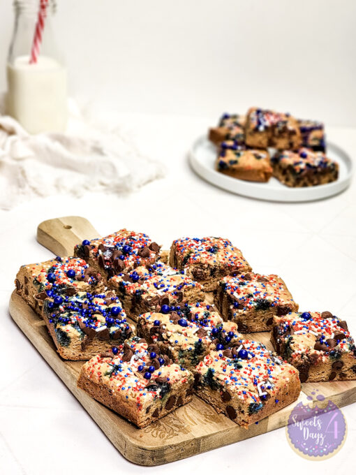4th of July Chocolate Chip Cookie Bars on Rhombus - Image 2
