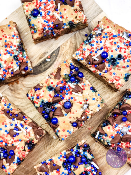 4th of July Chocolate Chip Cookie Bars on Rhombus - Image 3