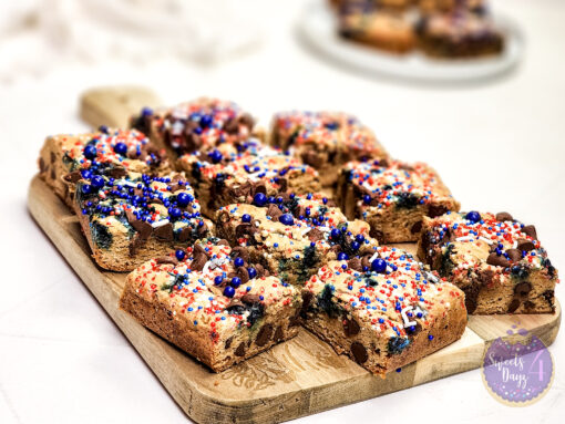 4th of July Chocolate Chip Cookie Bars on Rhombus - Image 5