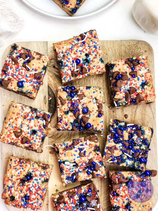 4th of July Chocolate Chip Cookie Bars on Rhombus - Image 7