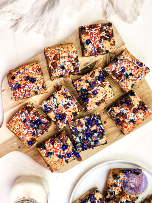 4th of July Chocolate Chip Cookie Bars on Rhombus - Image 8