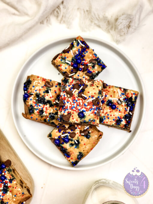 4th of July Chocolate Chip Cookie Bars on Rhombus - Image 9