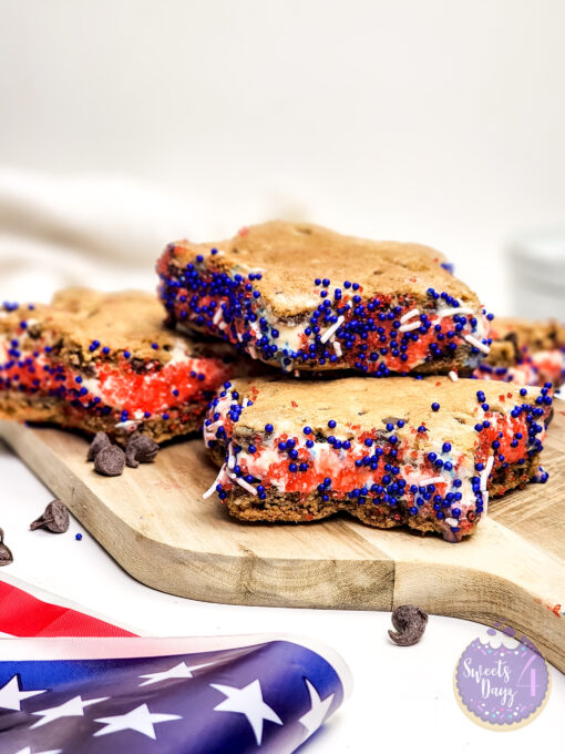 4th of July Ice Cream Sandwiches on White - Image 3