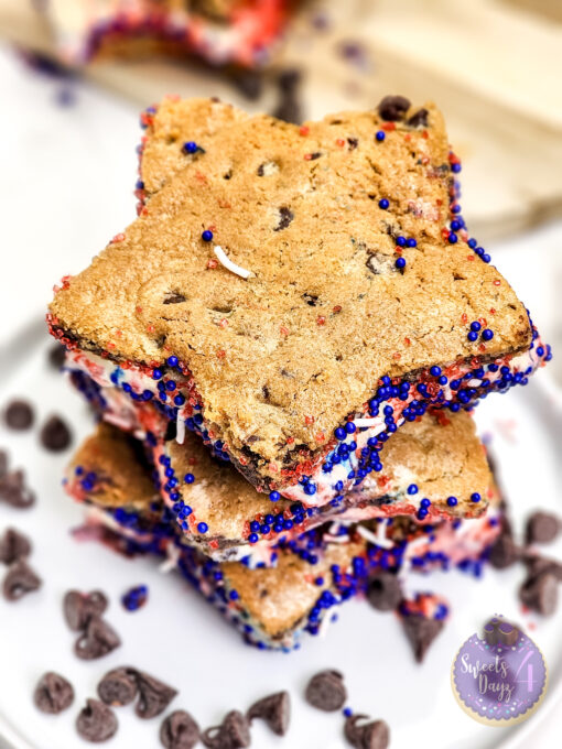 4th of July Ice Cream Sandwiches on Marble - Image 5