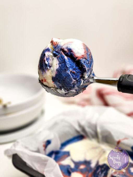 4th of July Sherbert Ice Cream on White - Image 3