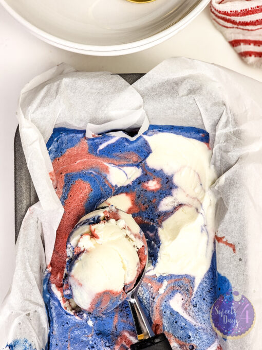 4th of July Sherbert Ice Cream on White - Image 4