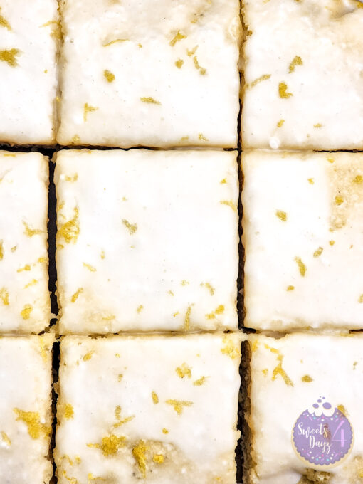 Lemon Blondies on White