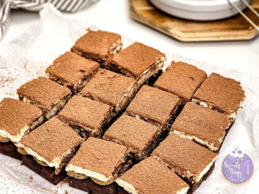Tiramisu Brownies on White - Image 2