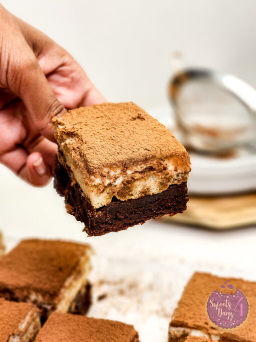 Tiramisu Brownies on White - Image 6