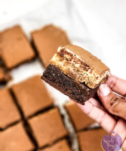 Tiramisu Brownies on Rhombus