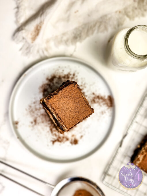 Tiramisu Brownies on Marble - Image 5