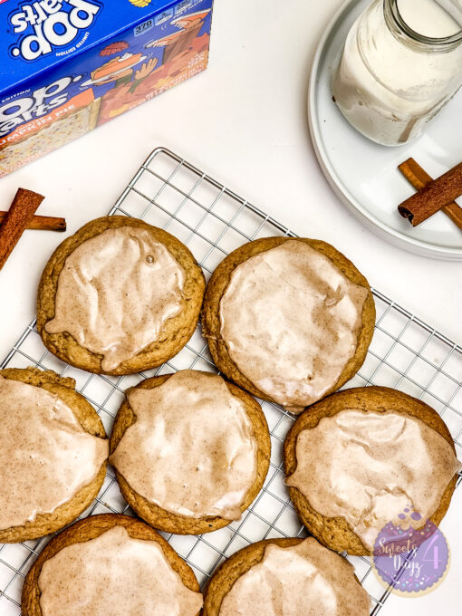 Brown Sugar Poptart Cookies on White - Image 8