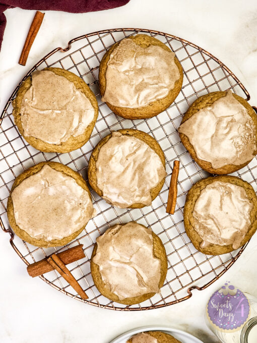 Brown Sugar Poptart Cookies on Gold Marble - Image 2