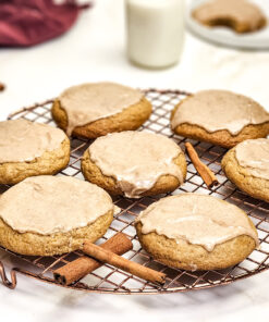 Brown Sugar Poptart Cookies on Gold Marble