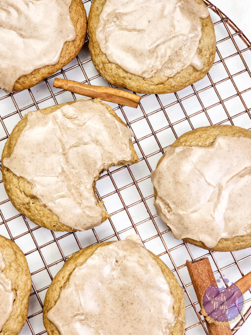 Brown Sugar Poptart Cookies on Gold Marble - Image 5