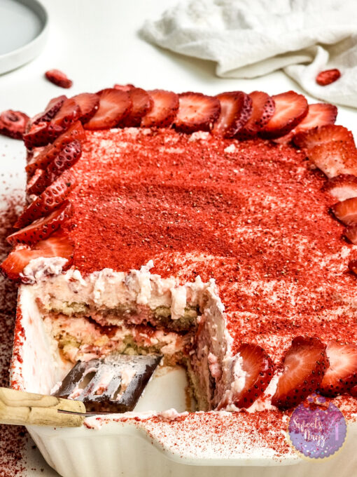 Strawberry Tiramisu on White - Image 9