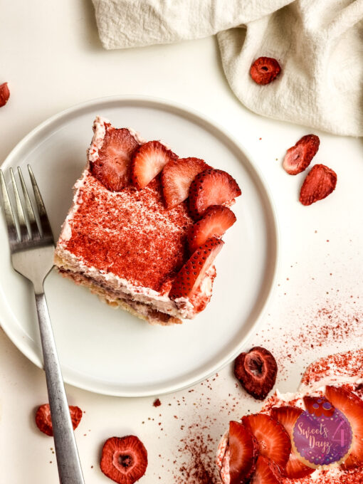 Strawberry Tiramisu on White - Image 10