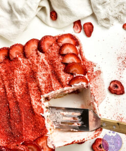Strawberry Tiramisu on White