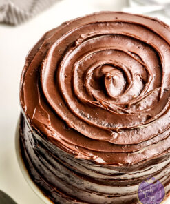 Copycat Matildas Chocolate Cake on White