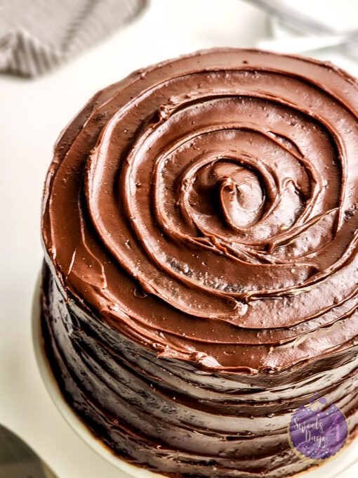 Copycat Matildas Chocolate Cake on White