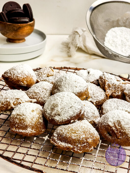 Deep Fried Oreos on Gold Marble - Image 4