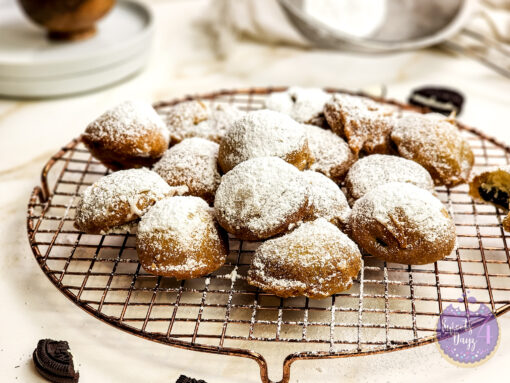 Deep Fried Oreos on Gold Marble - Image 5