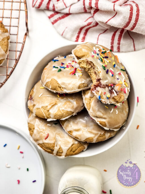 Strawberry Poptart Cookies on Rhombus