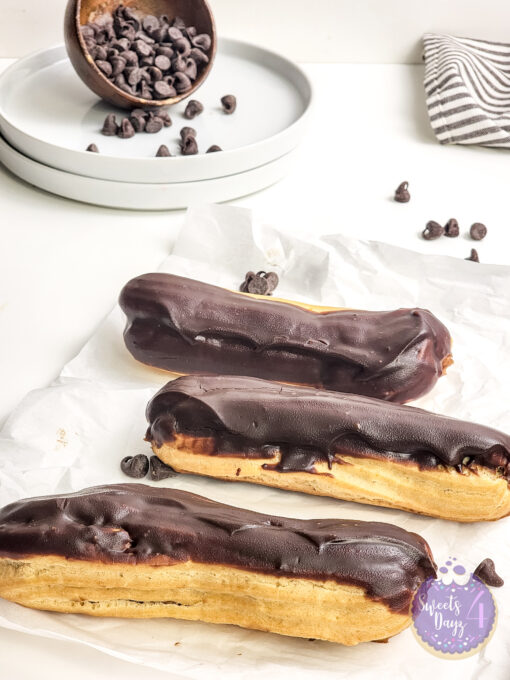 Chocolate Eclairs on White - Image 6