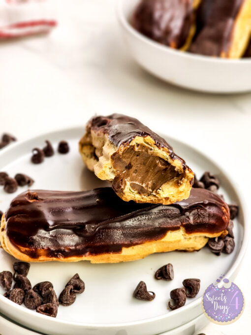 Chocolate Eclairs on Marble - Image 3