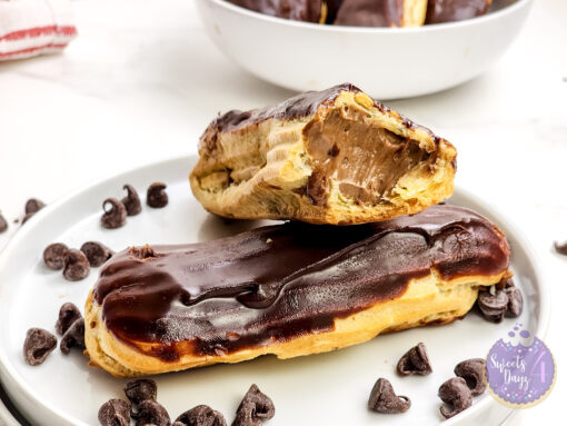 Chocolate Eclairs on Marble - Image 4
