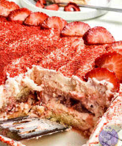 Strawberry Tiramisu on Rhombus