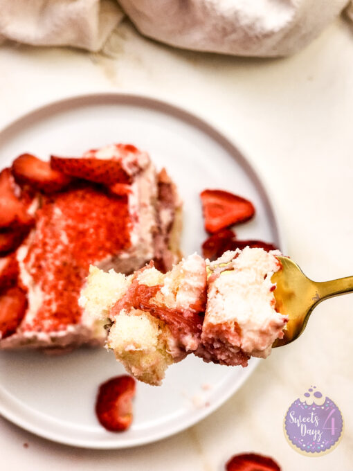 Strawberry Tiramisu on Gold Marble - Image 8