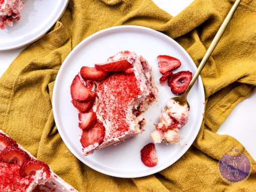 Strawberry Tiramisu on Marble - Image 3
