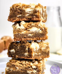 Thick White Chocolate Blondies on Rhombus