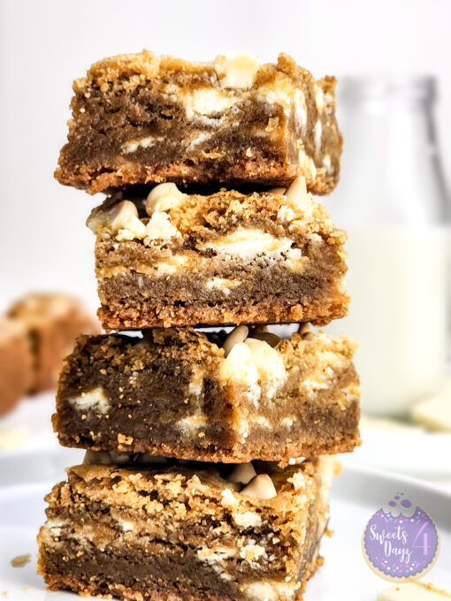 Thick White Chocolate Blondies on Rhombus