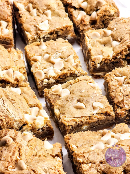 Thick White Chocolate Blondies on Rhombus - Image 7