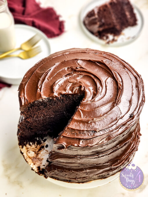 Copycat Matildas Chocolate Cake on Gold Marble - Image 3