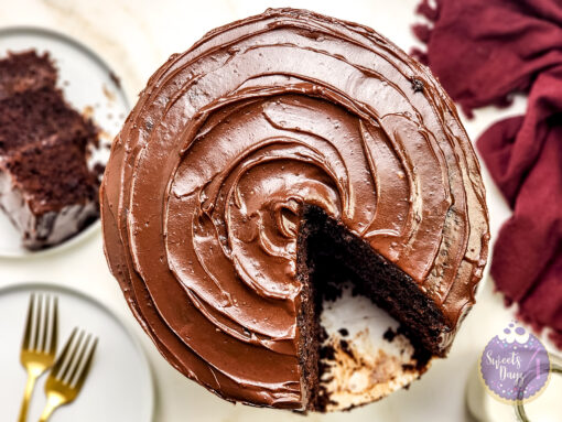 Copycat Matildas Chocolate Cake on Gold Marble - Image 4