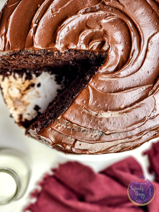 Copycat Matildas Chocolate Cake on Gold Marble - Image 5
