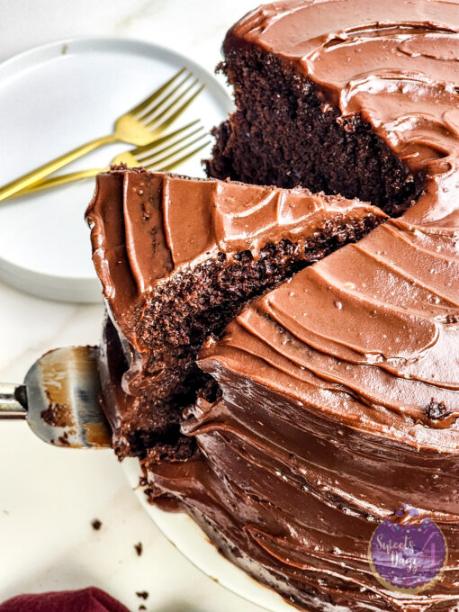 Copycat Matildas Chocolate Cake on Gold Marble - Image 6