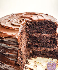 Copycat Matildas Chocolate Cake on Marble
