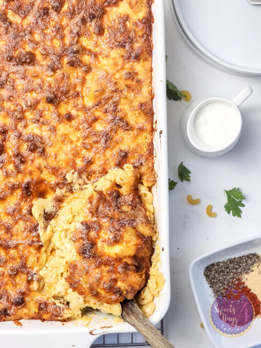 4 Cheese Mac n Cheese on Marble - Image 3