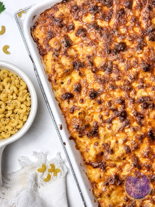 4 Cheese Mac n Cheese on Marble - Image 4