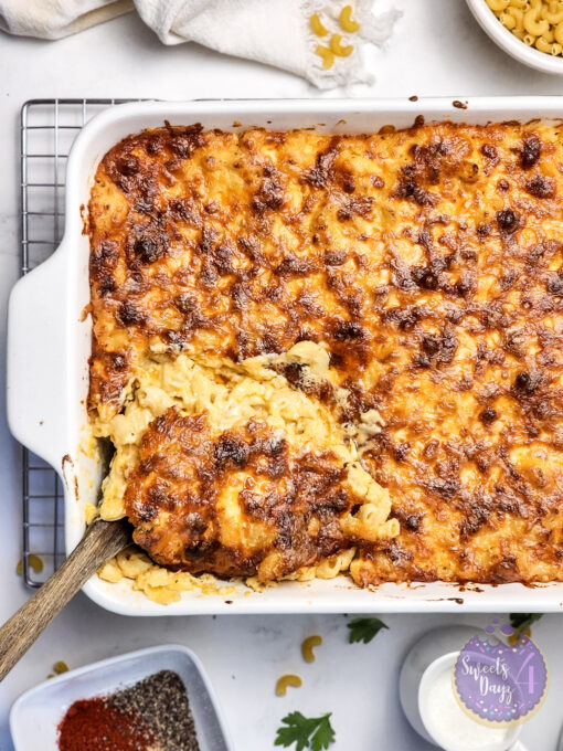 4 Cheese Mac n Cheese on Marble - Image 5